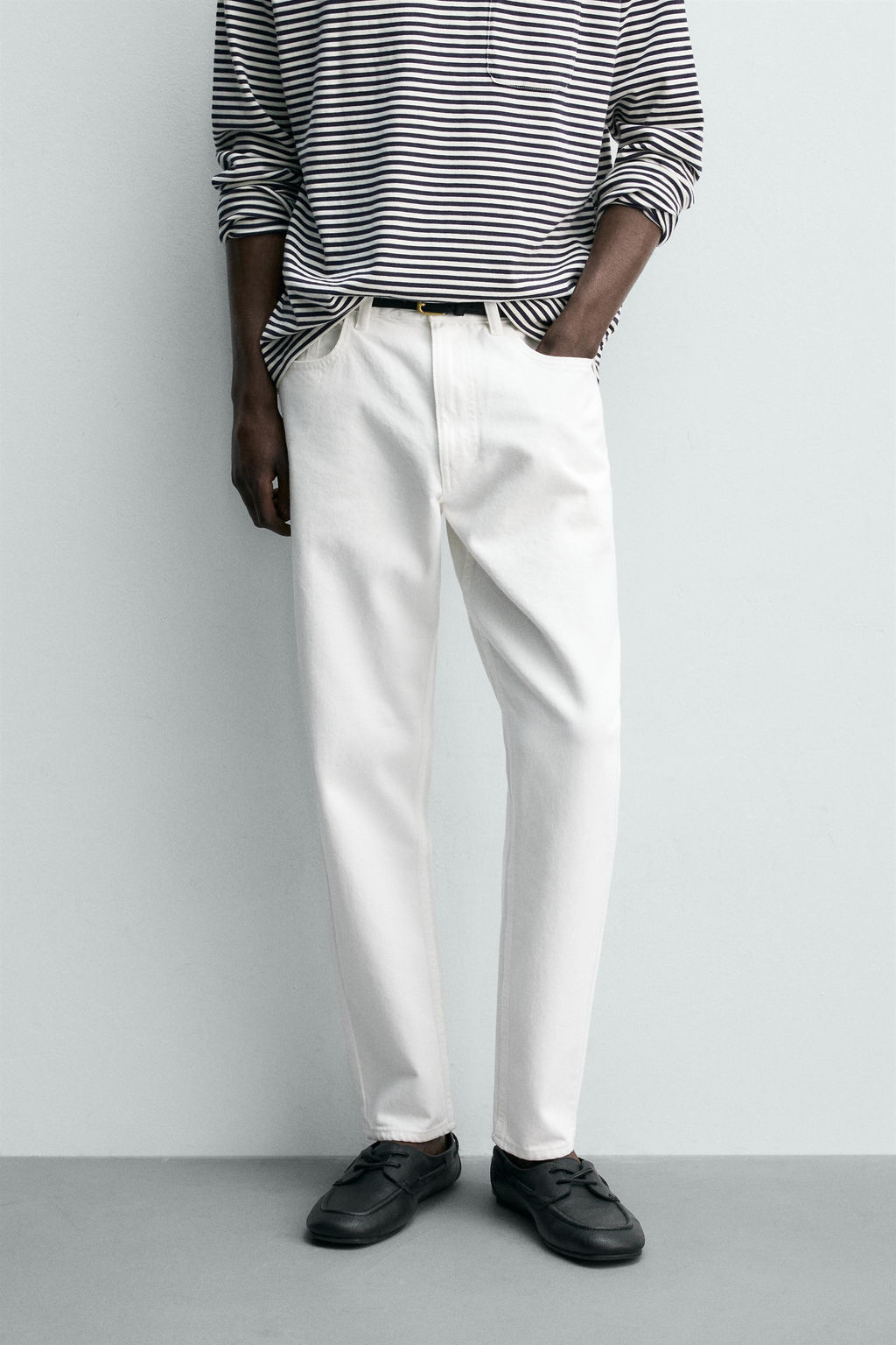JEANS SLIM TAPERED FIT / Blanco - Zara фото 2