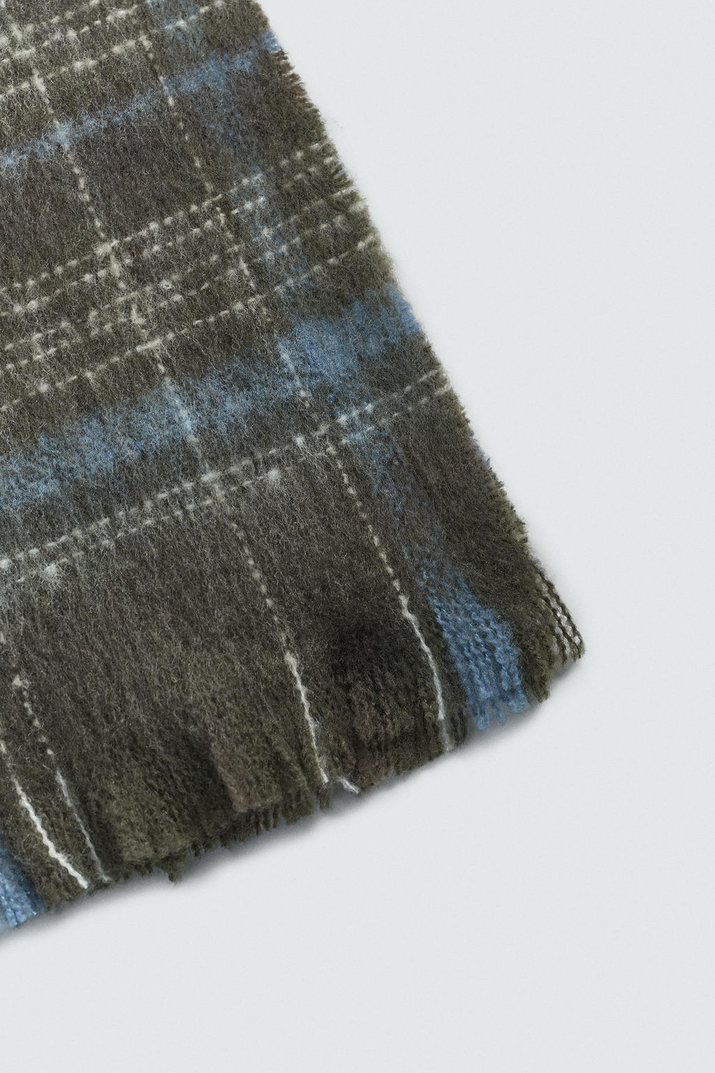 BRUSHED CHECK SCARF - Zara фото 3
