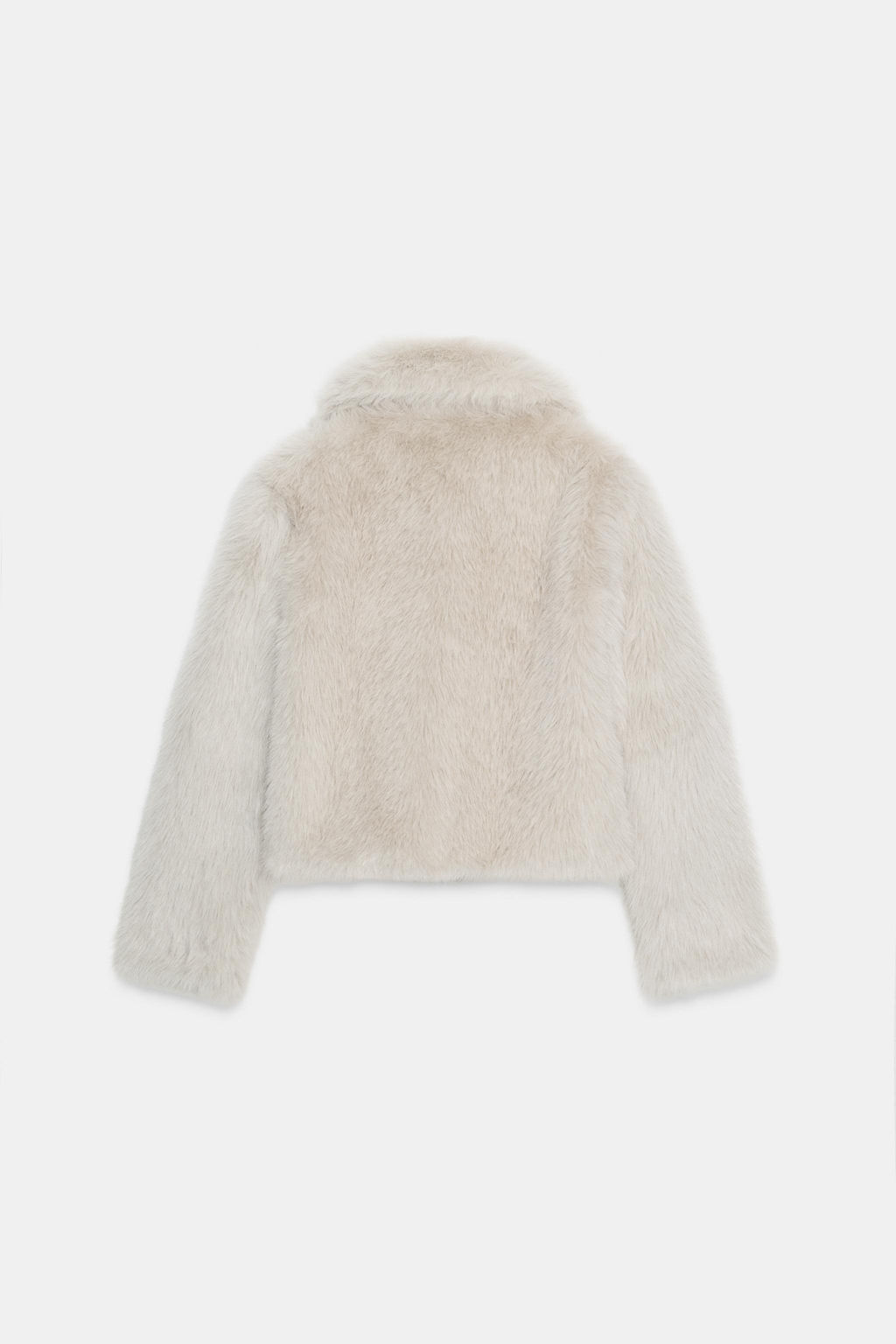 FAUX FUR ZIP-UP SHORT COAT - Zara фото 7