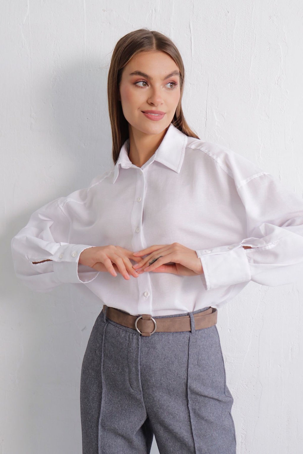 11630 Рубашка белая - Martichelli фото 41