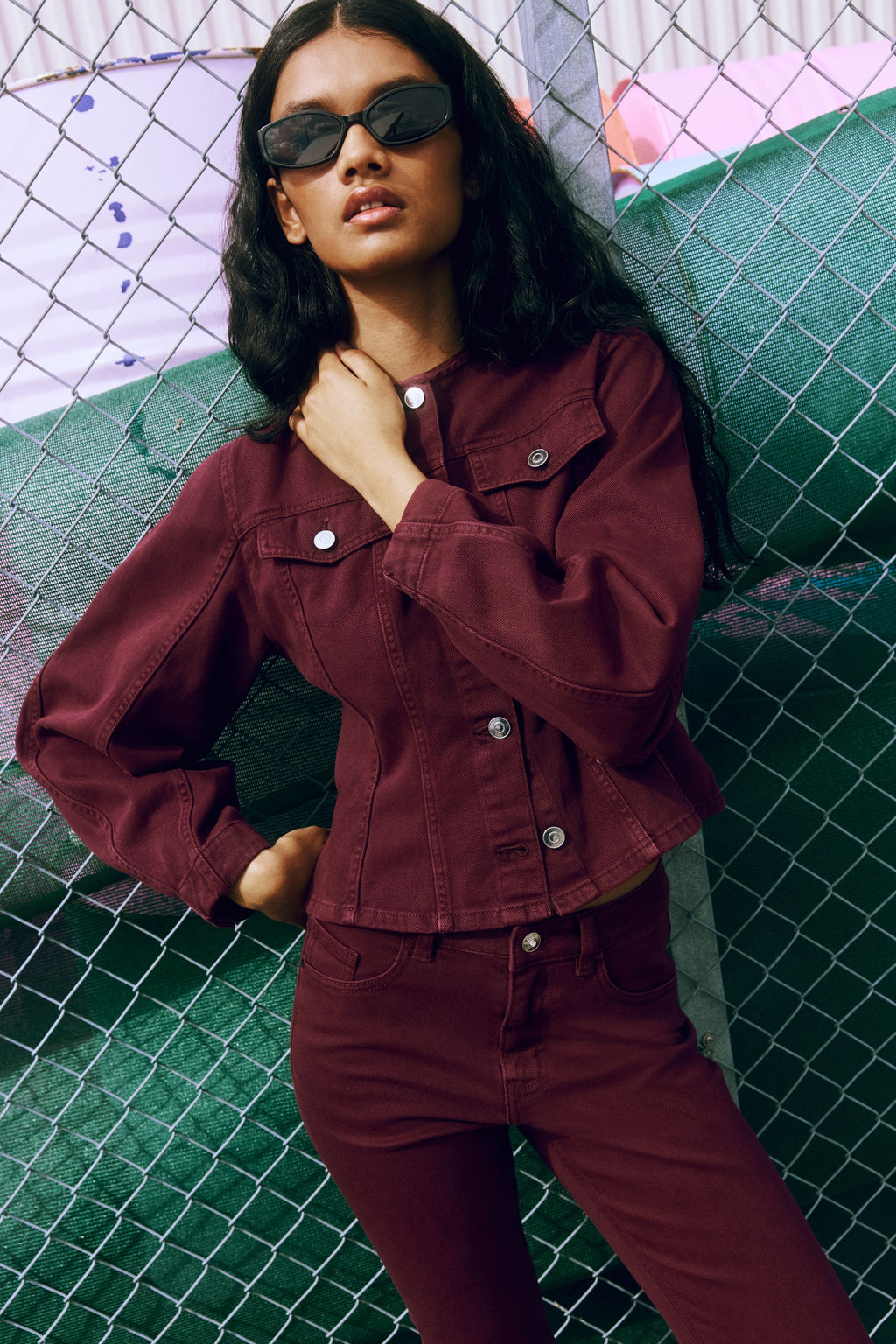 Camisa entallada de sarga - H&m фото 3