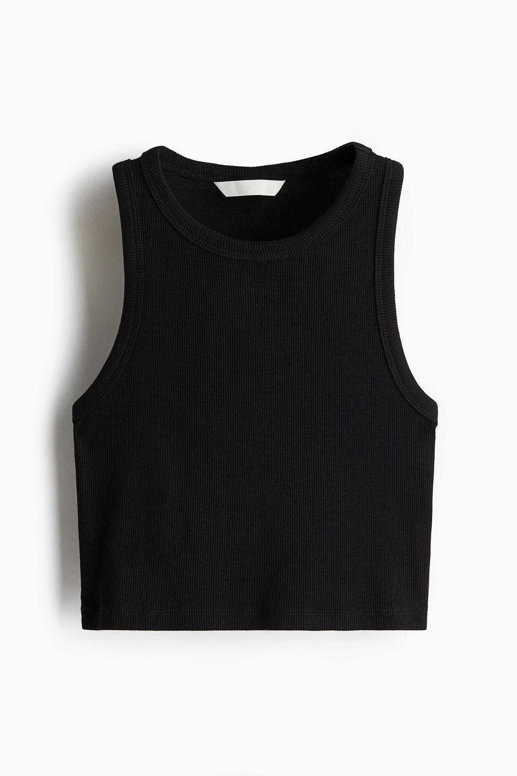 Top cropped sin mangas - H&m фото 4