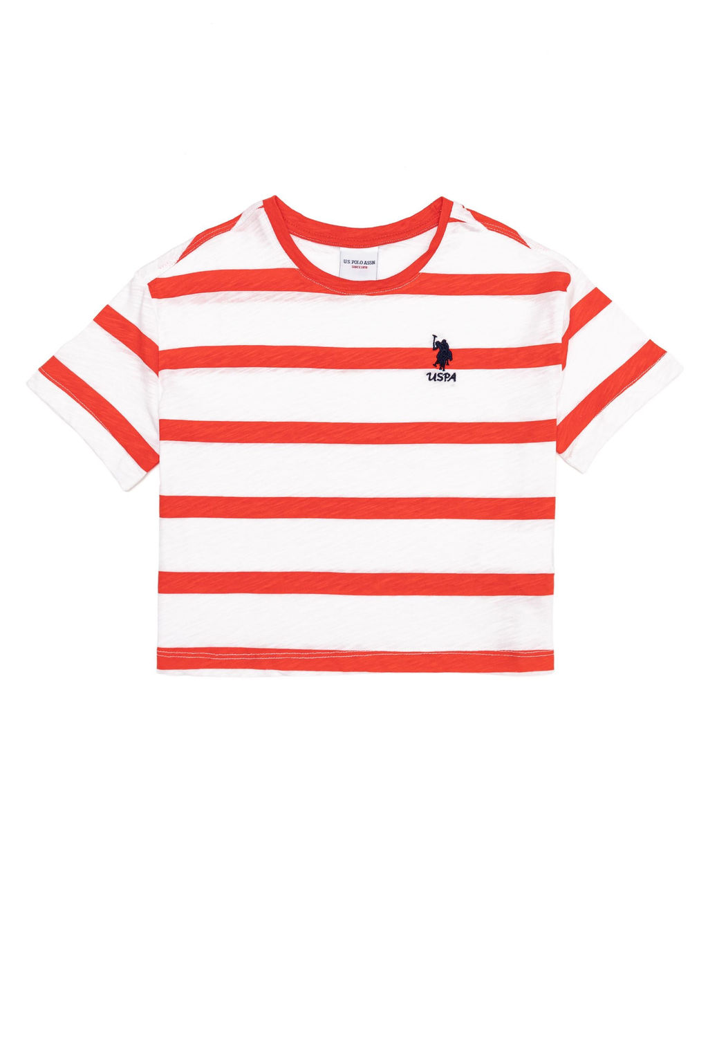Красная футболка с круглым вырезом для девочек Неожиданная скидка в корзине - U.s. polo assn фото 4