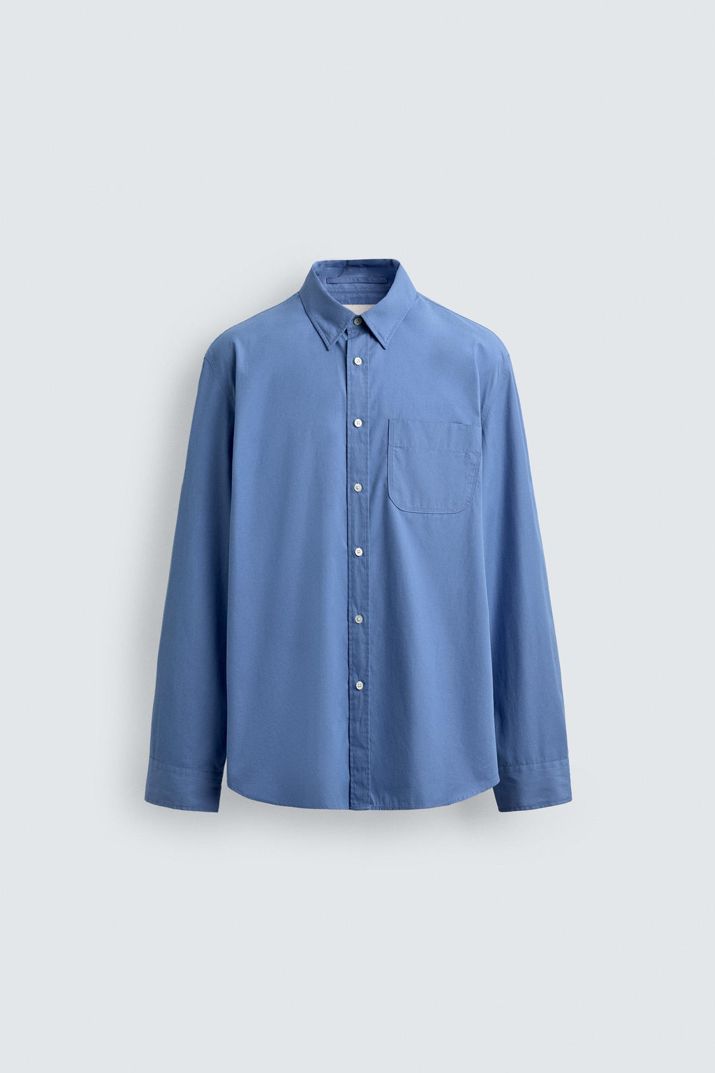 Рубашка Camisa Regular Fit Bolsillo Origins средне-синяя