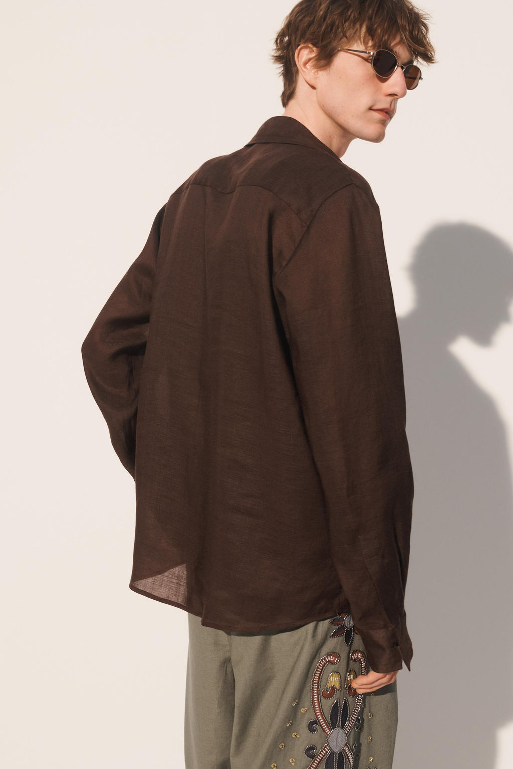 CAMISA POLO RELAXED FIT RAMIO - LYOCELL / Marr?n - Zara фото 4