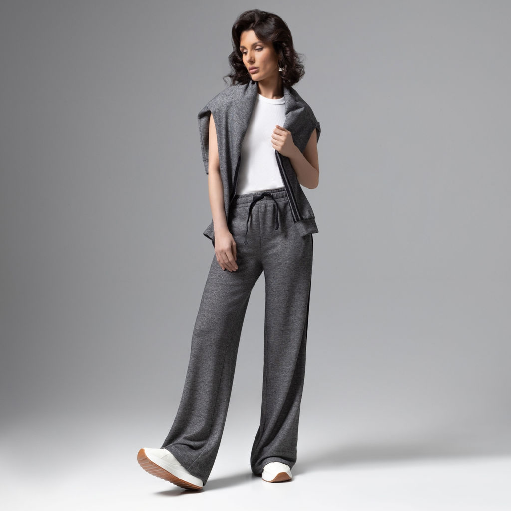 Брюки с лампасами, Смелый выход (серый) - Charutti фото 7