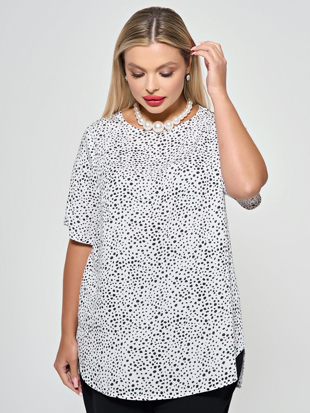 Блузка 0220-1 фиалковый - Dora фото 40