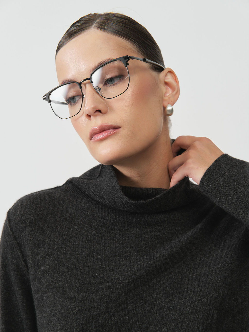 Платье из кашемира 13116 графит