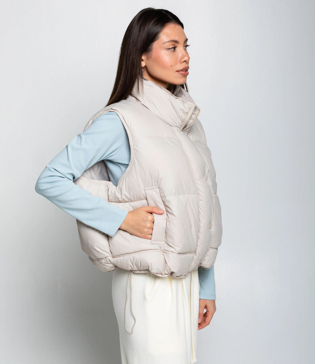 Жилет #КТ119 (2), бежево-серый - Dommod фото 2