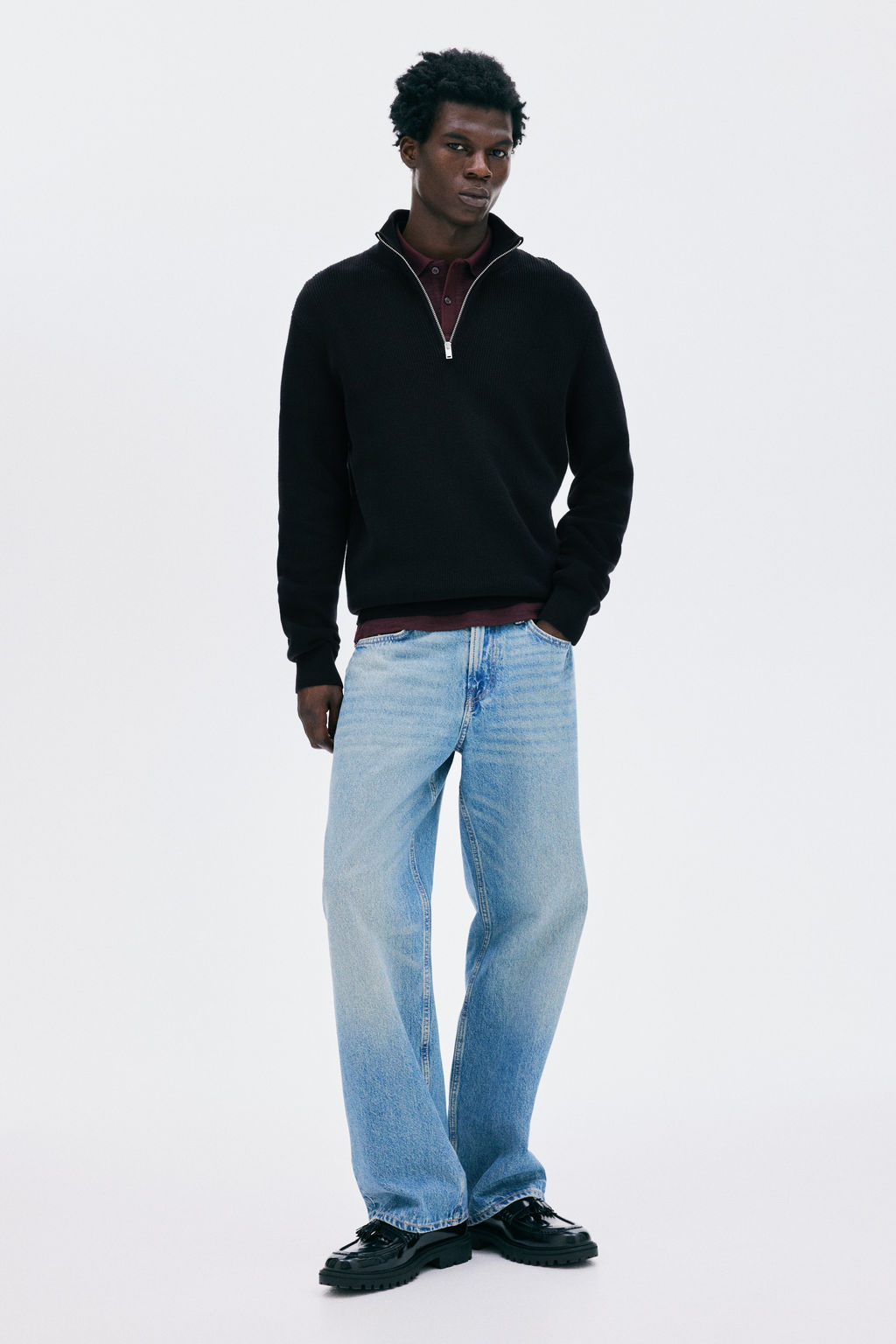 Jersey con media cremallera Regular Fit - H&m фото 9