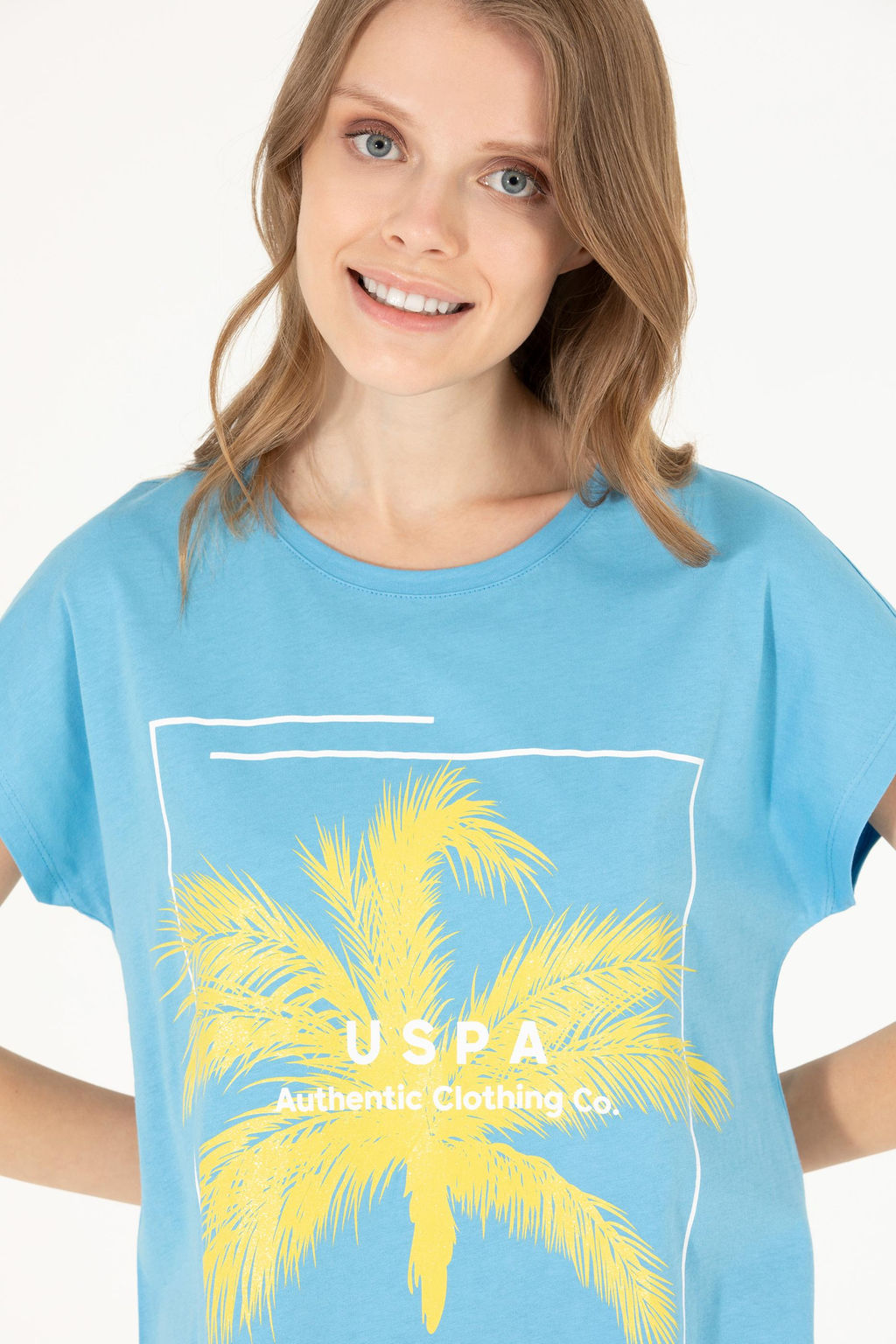 Женская бирюзовая футболка - U.s. polo assn фото 17