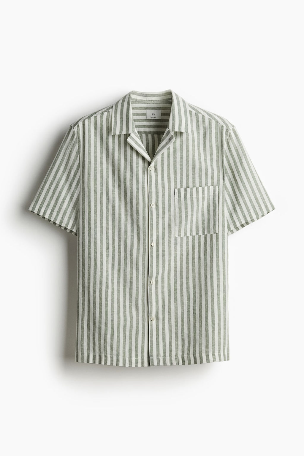 Camisa resort en mezcla de lino Regular Fit - H&m фото 6