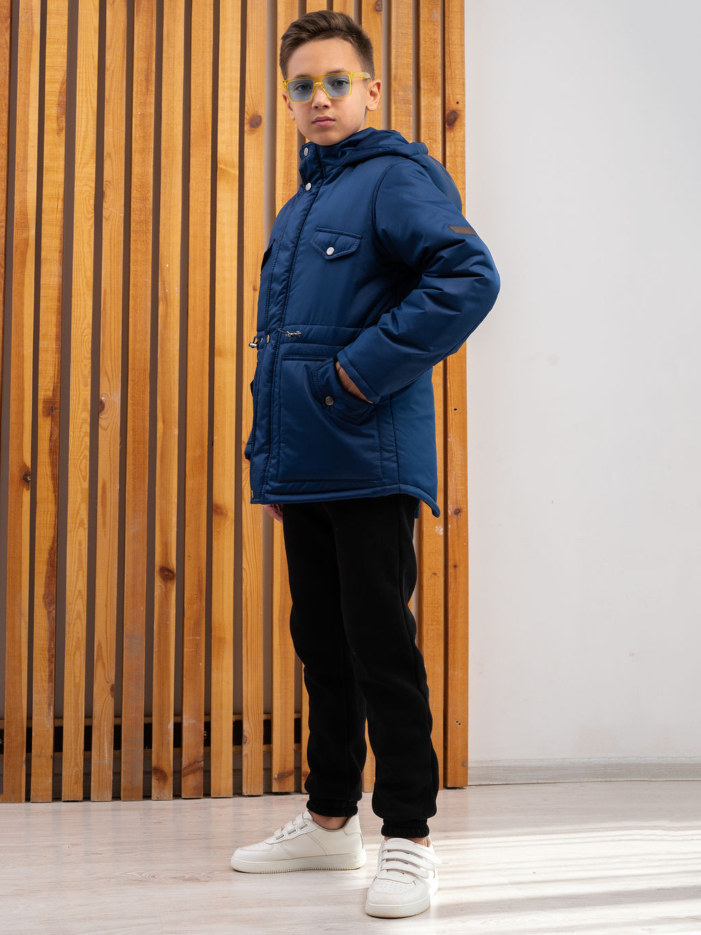 Парка зимняя "Южеал" для мальчика синий