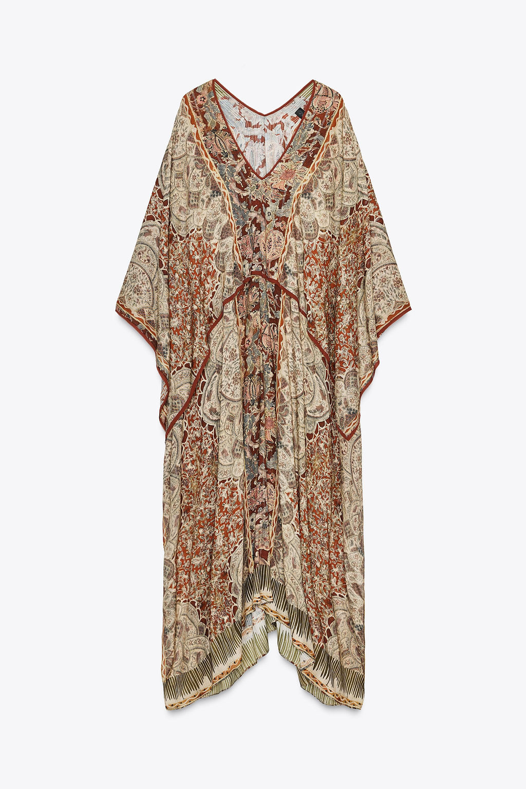ZW COLLECTION PAISLEY KAFTAN DRESS - Zara фото 8