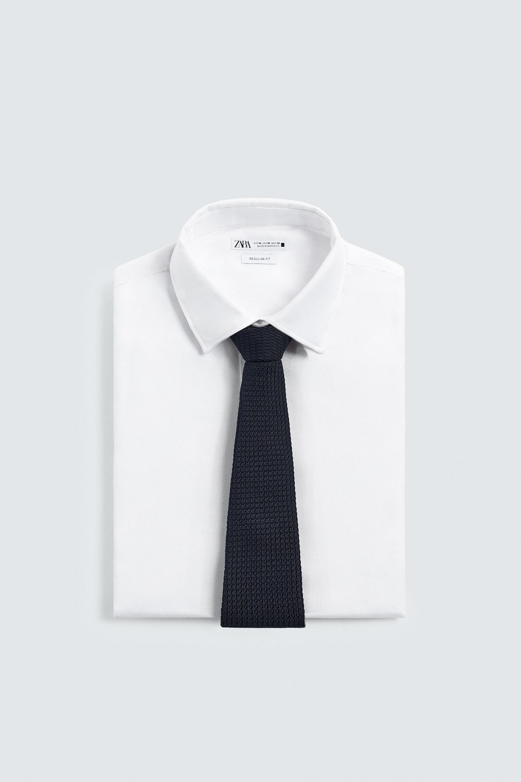 CORBATA ESTRUCTURA 100%SEDA AARON LEVINE X ZARA / Marino  фото 4
