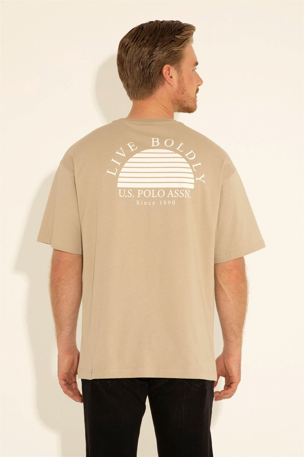 Мужская футболка светло-хаки - U.s. polo assn фото 13