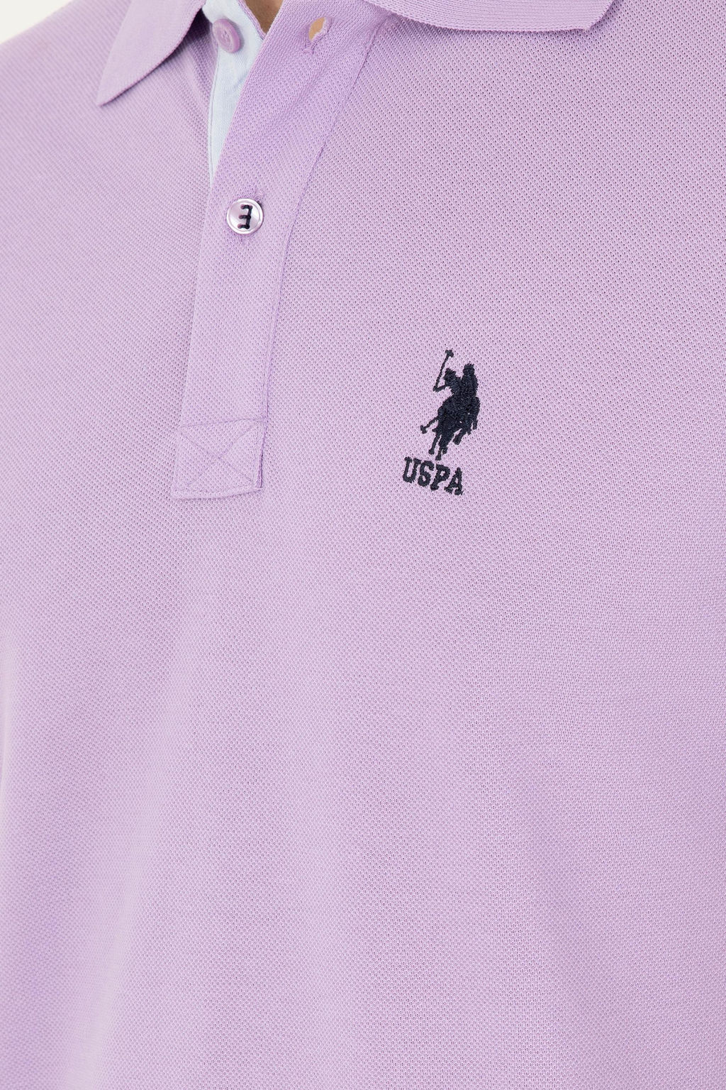 Мужская сиреневая базовая футболка Неожиданная скидка в корзине - U.s. polo assn фото 7