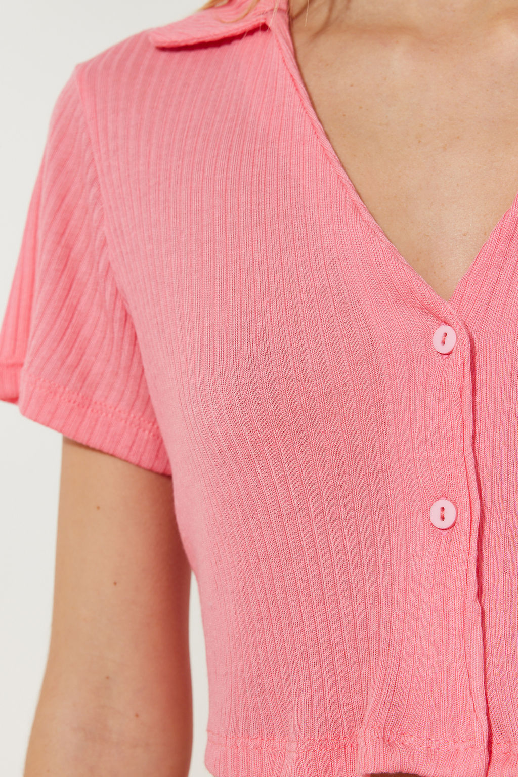 Trendyolmilla Lila Fitilli Crop Sortlu Orme Pijama Tak?m? THMSS22PT0308  фото 5