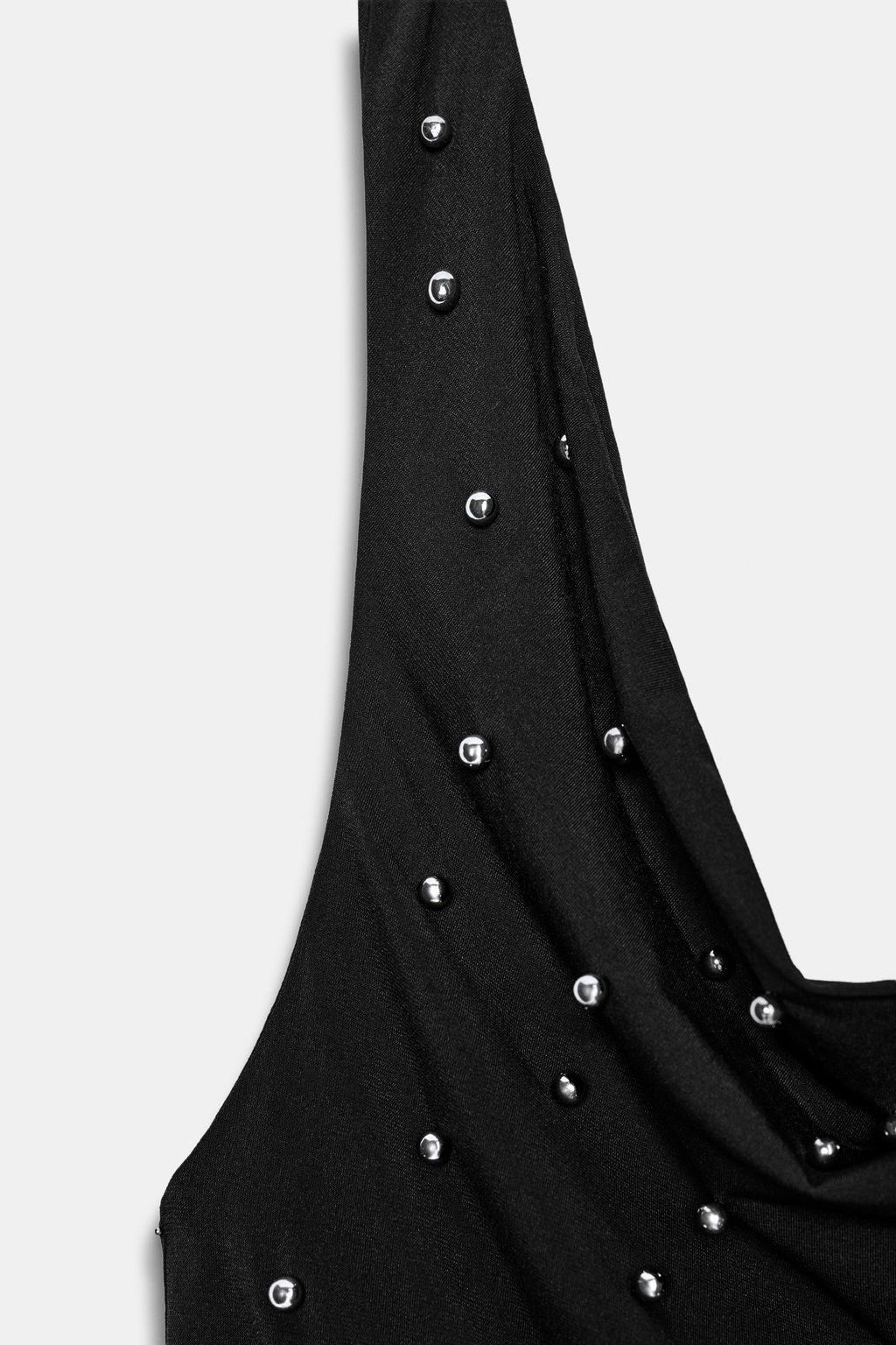 ASYMMETRIC HALTER TOP WITH RHINESTONES - Zara фото 7