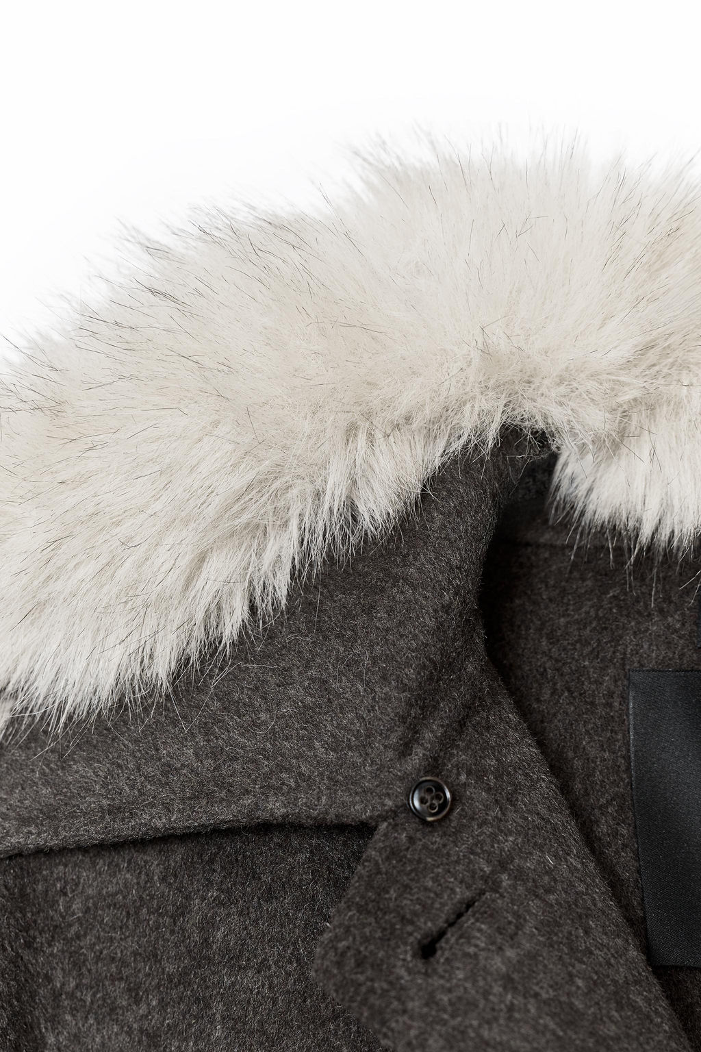 WOOL JACKET WITH FAUX FUR COLLAR ZW COLLECTION - Zara фото 9