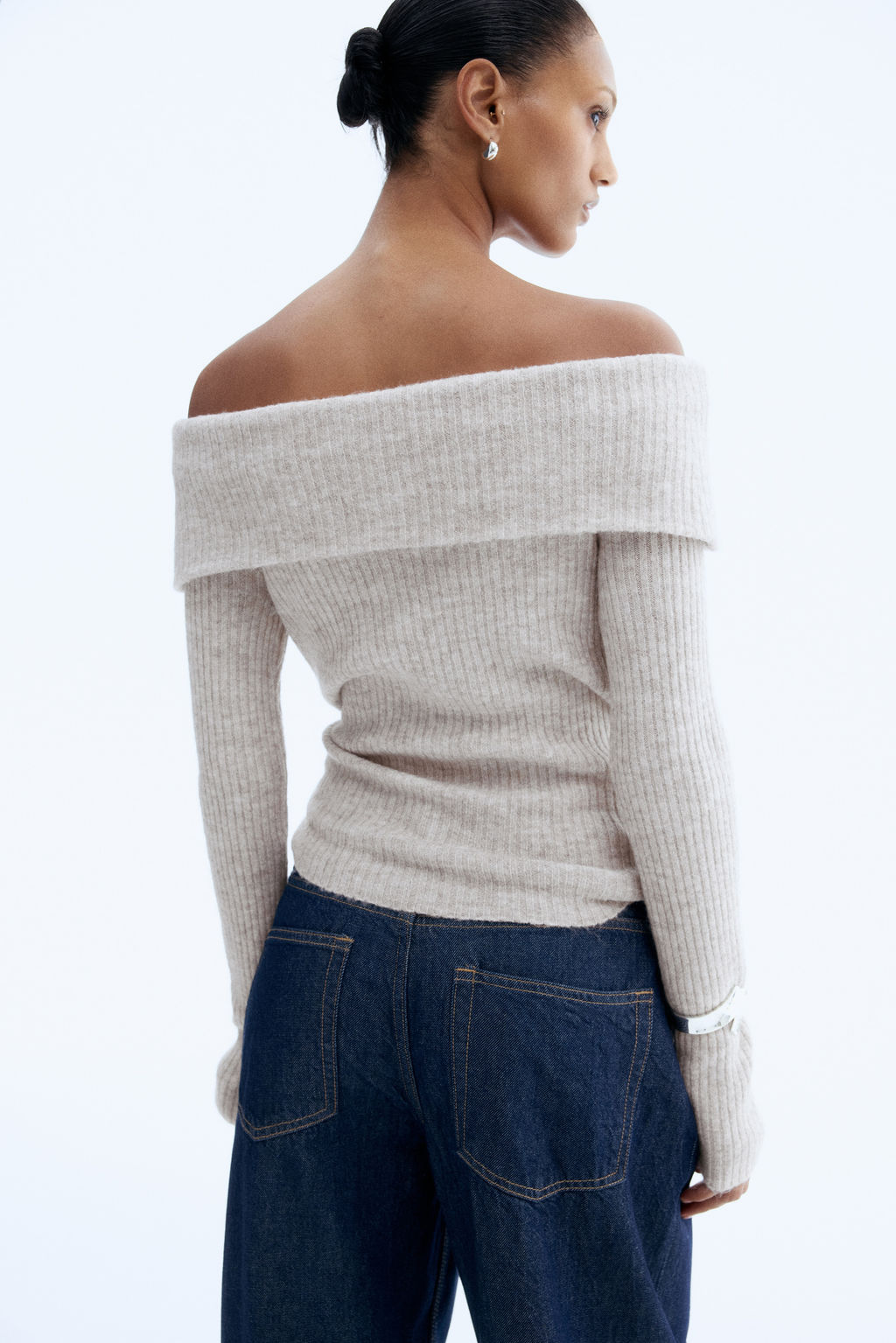 Top off-the-shoulder en punto de canal? - H&m фото 6