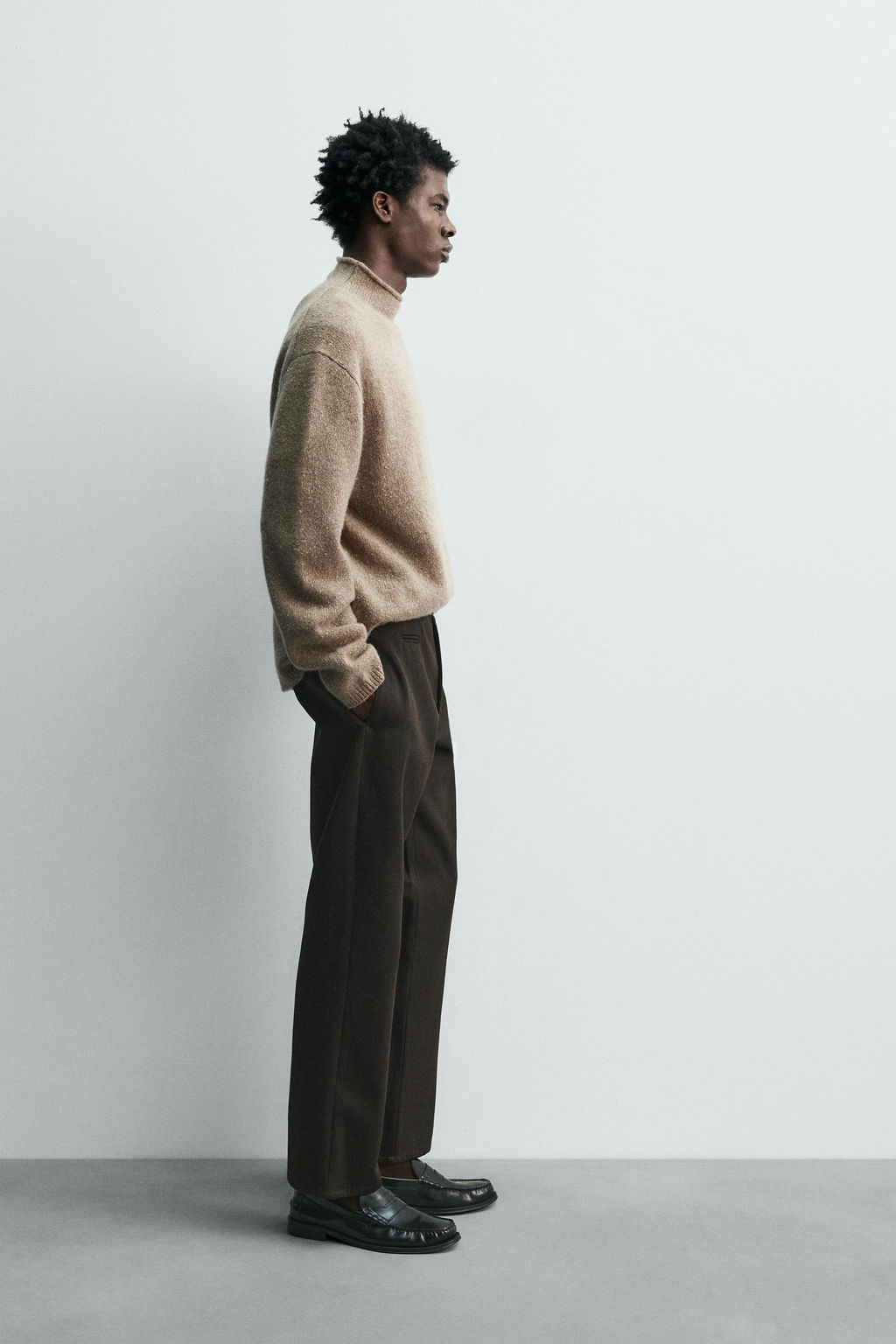 WOOL - SILK SWEATER WITH BUTTONS - Zara фото 4