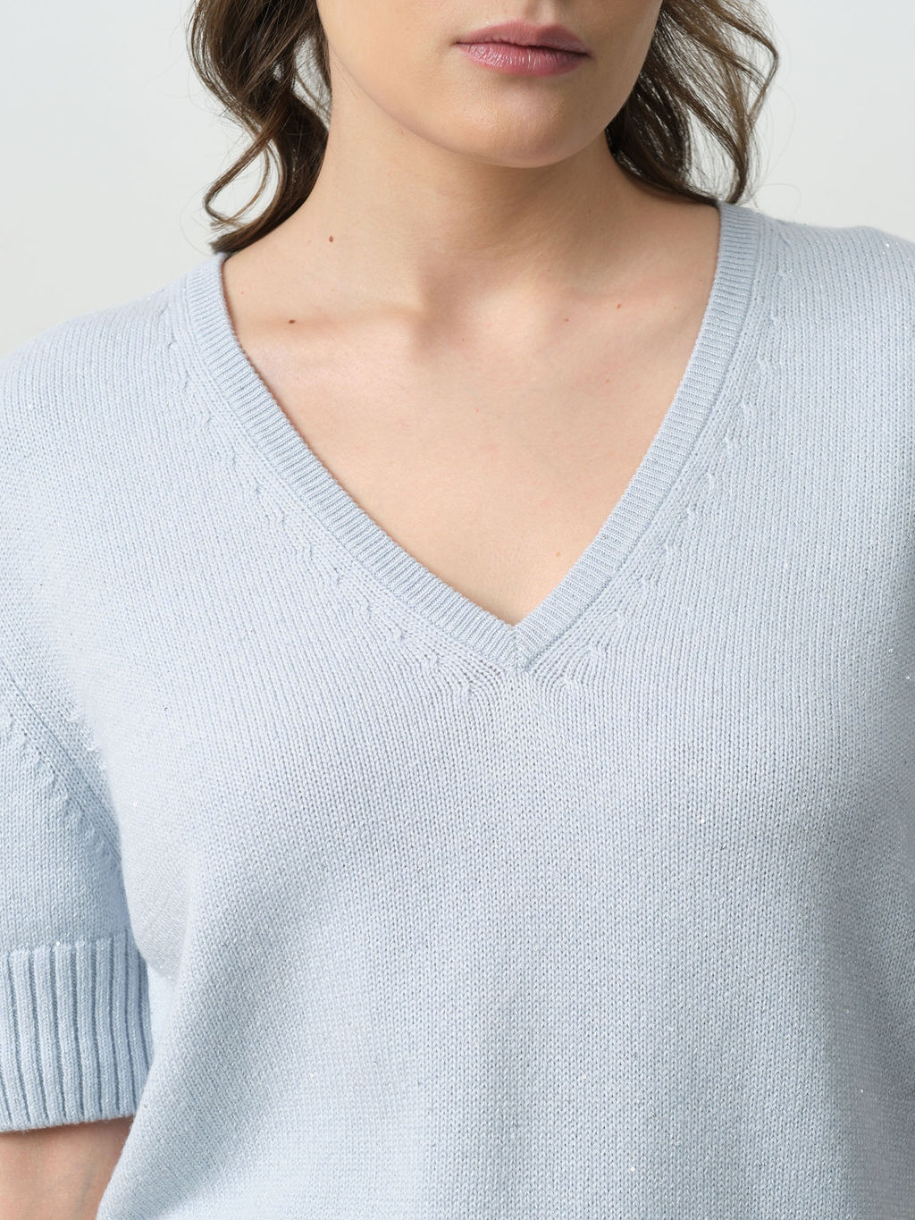 Джемпер женский из кашемира 3060 аквамарин