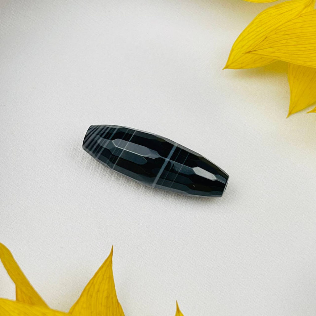 Бусины для украшений из полосатого Агата (1 шт)