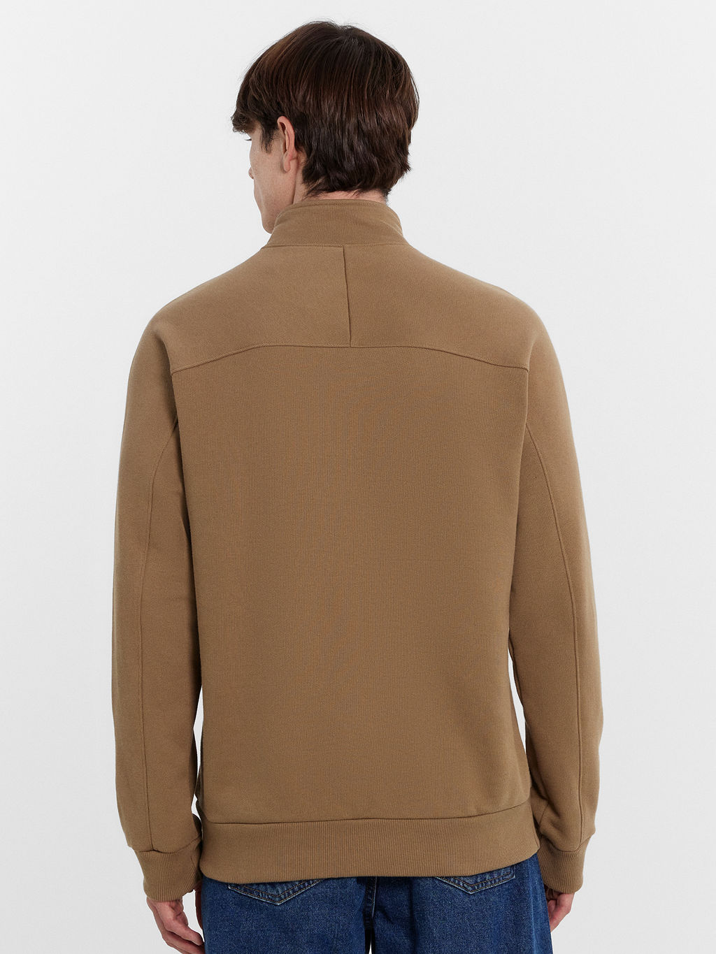 Толстовка мужская бежевая с печатью сепия +печать 121916 - Mark formelle фото 4