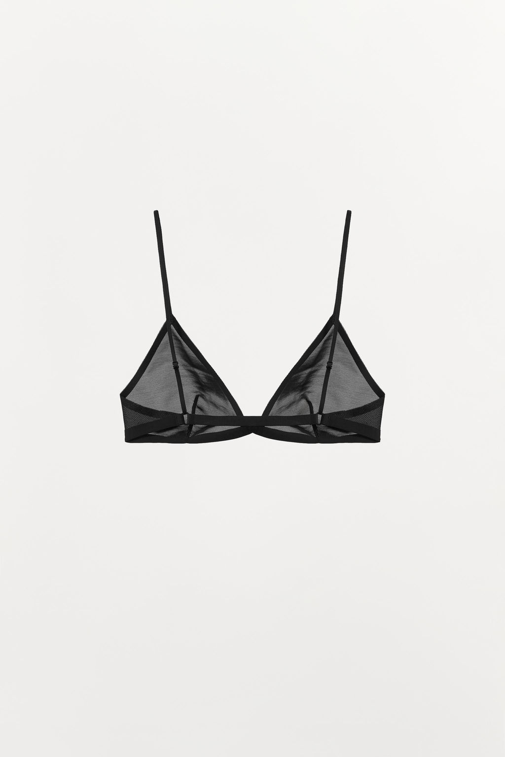 BRALETTE TRIANGULAR CON POLIAMIDA / Negro - Zara фото 5