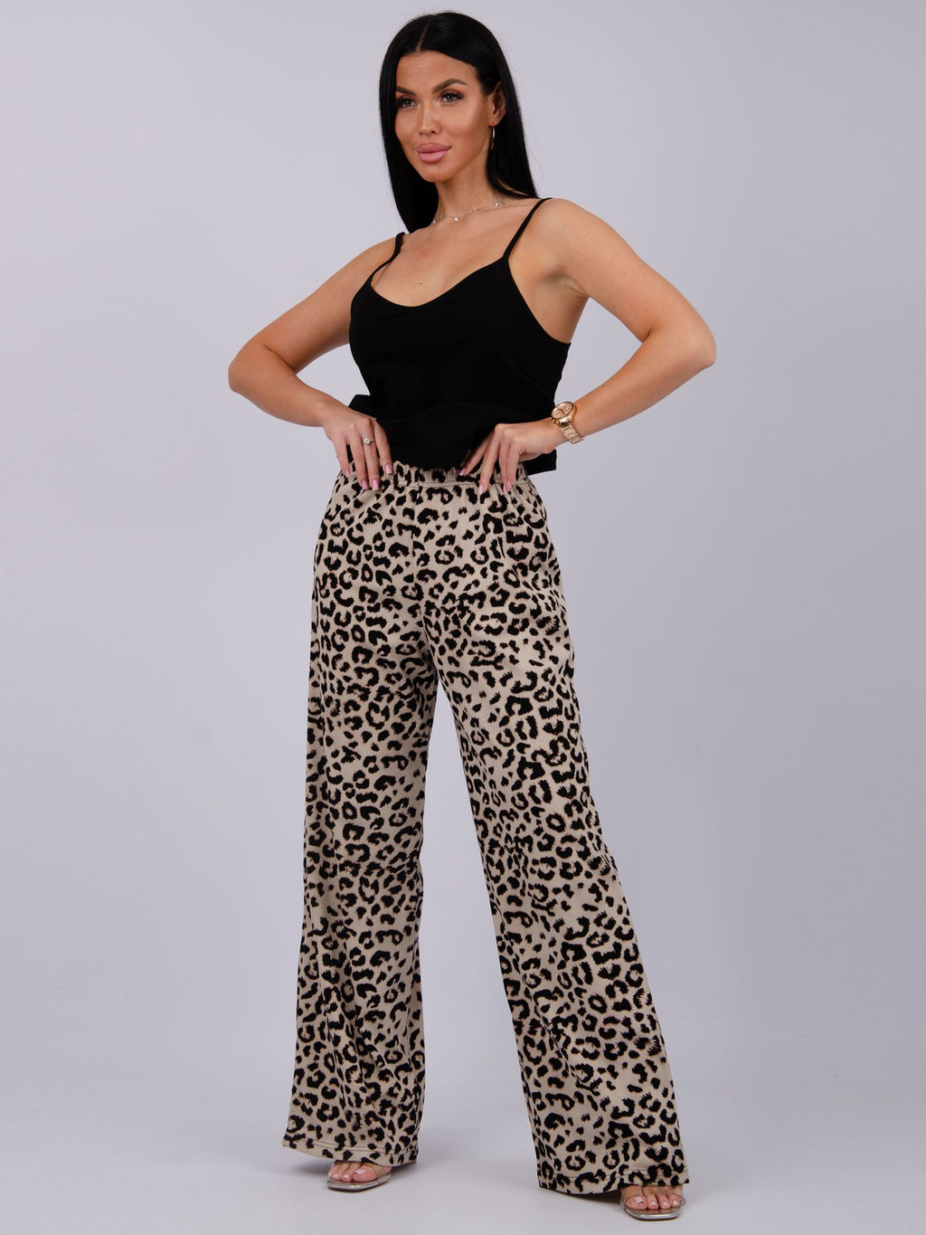 Костюм Кокетка 2 брюки, трикотаж - Малина фото 3