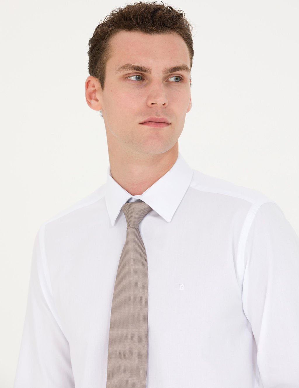 Beyaz Slim Fit Uzun Kollu G_mlek