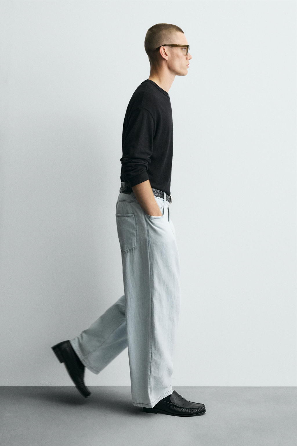 LIGHTWEIGHT LOOSE WIDE-LEG JEANS - Zara фото 15
