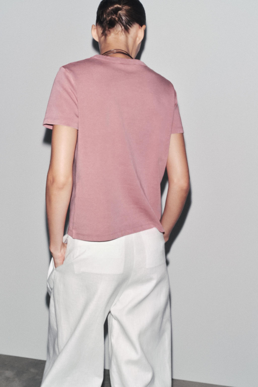 SHORT SLEEVE INTERLOCK T-SHIRT - Zara фото 42