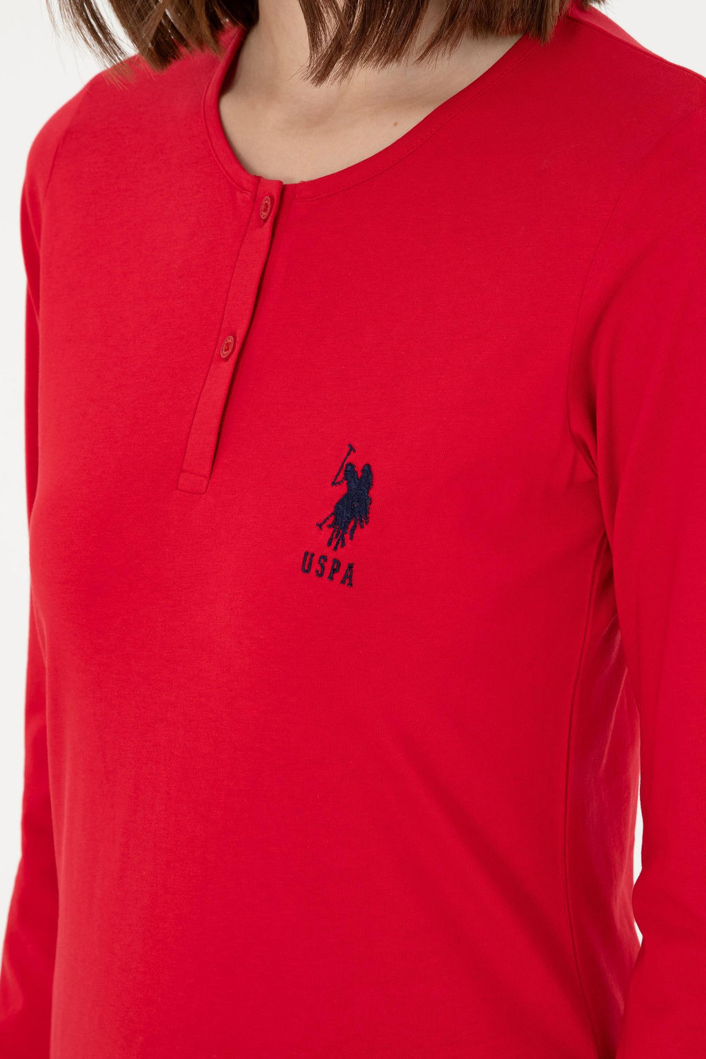 Женский красный пижамный комплект Неожиданная скидка в корзине - U.s. polo assn фото 7