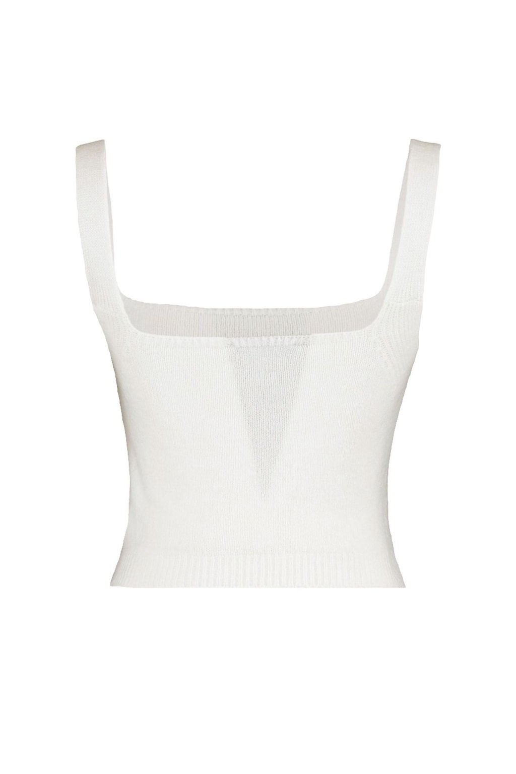 Ekru Crop Yumusak Dokulu 2li Bluz-H?rka Triko Tak?m TWOAW21HI0107
