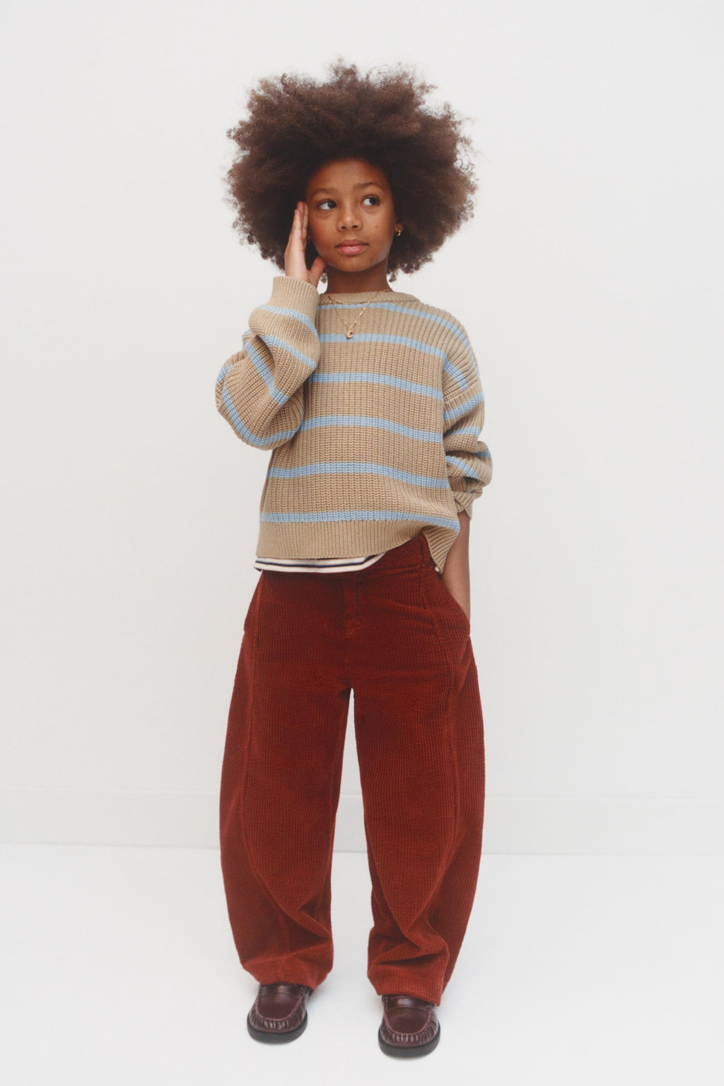 STRIPED KNIT JUMPER