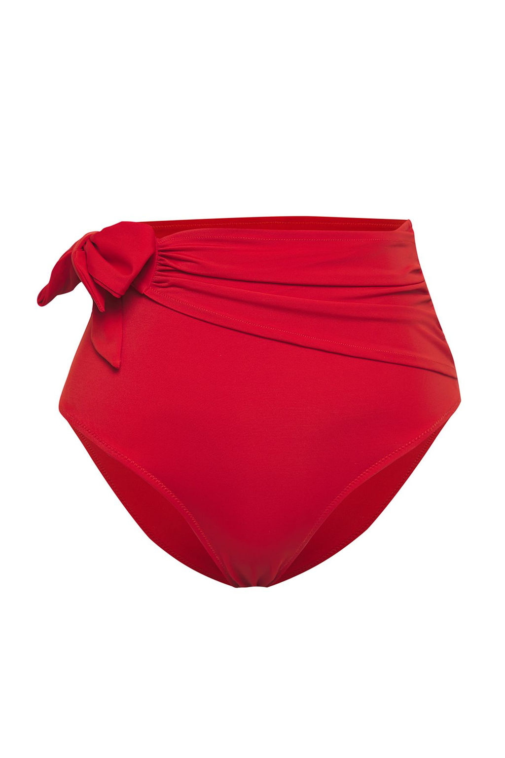 K?rm?z? Baglamal? Yuksek Bel Hipster Core Bikini Alt? TBESS24BA00133