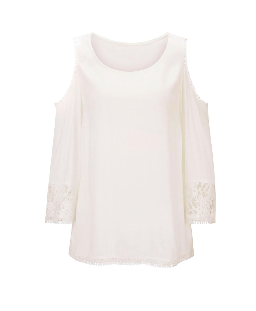 Блузка, экрю - Linea tesini фото 2