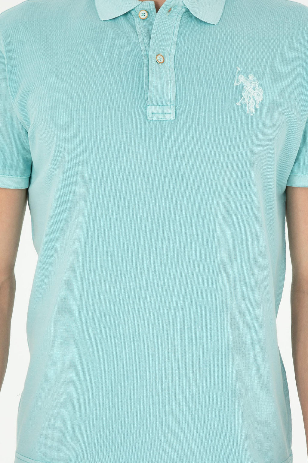 Футболка U.S. Polo Assn мятная хлопок  фото 6