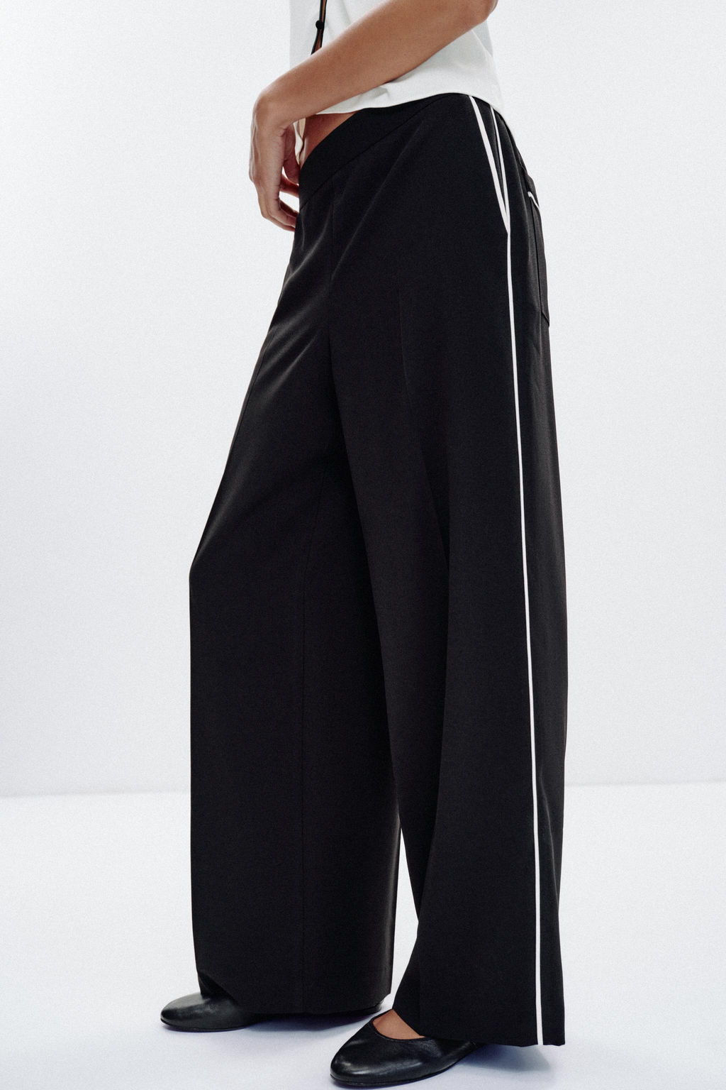 CONTRAST TRIM TROUSERS - Zara фото 13