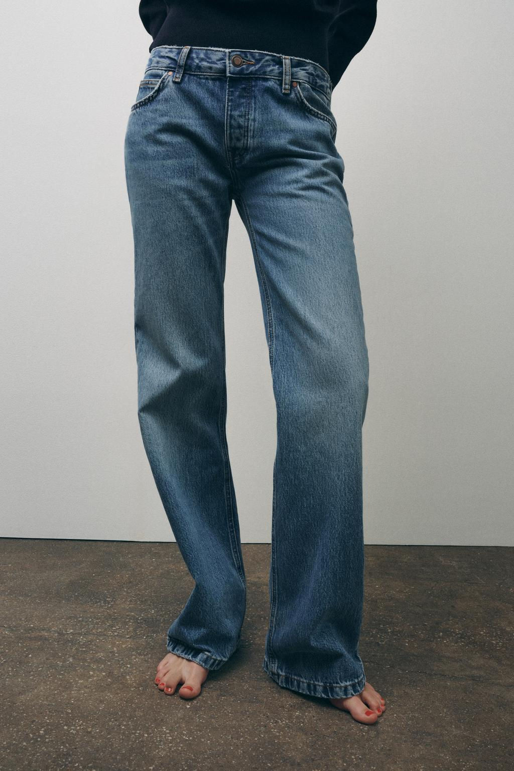 ZW COLLECTION BOOTCUT FULL LENGTH LOW RISE JEANS - Zara фото 3
