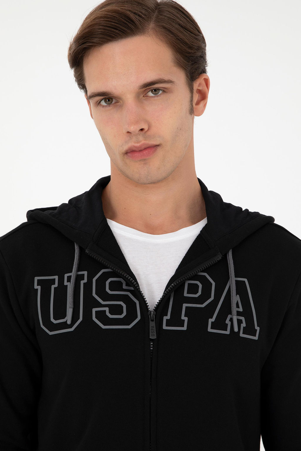 Мужской черный вязаный кардиган Неожиданная скидка в корзине - U.s. polo assn фото 2