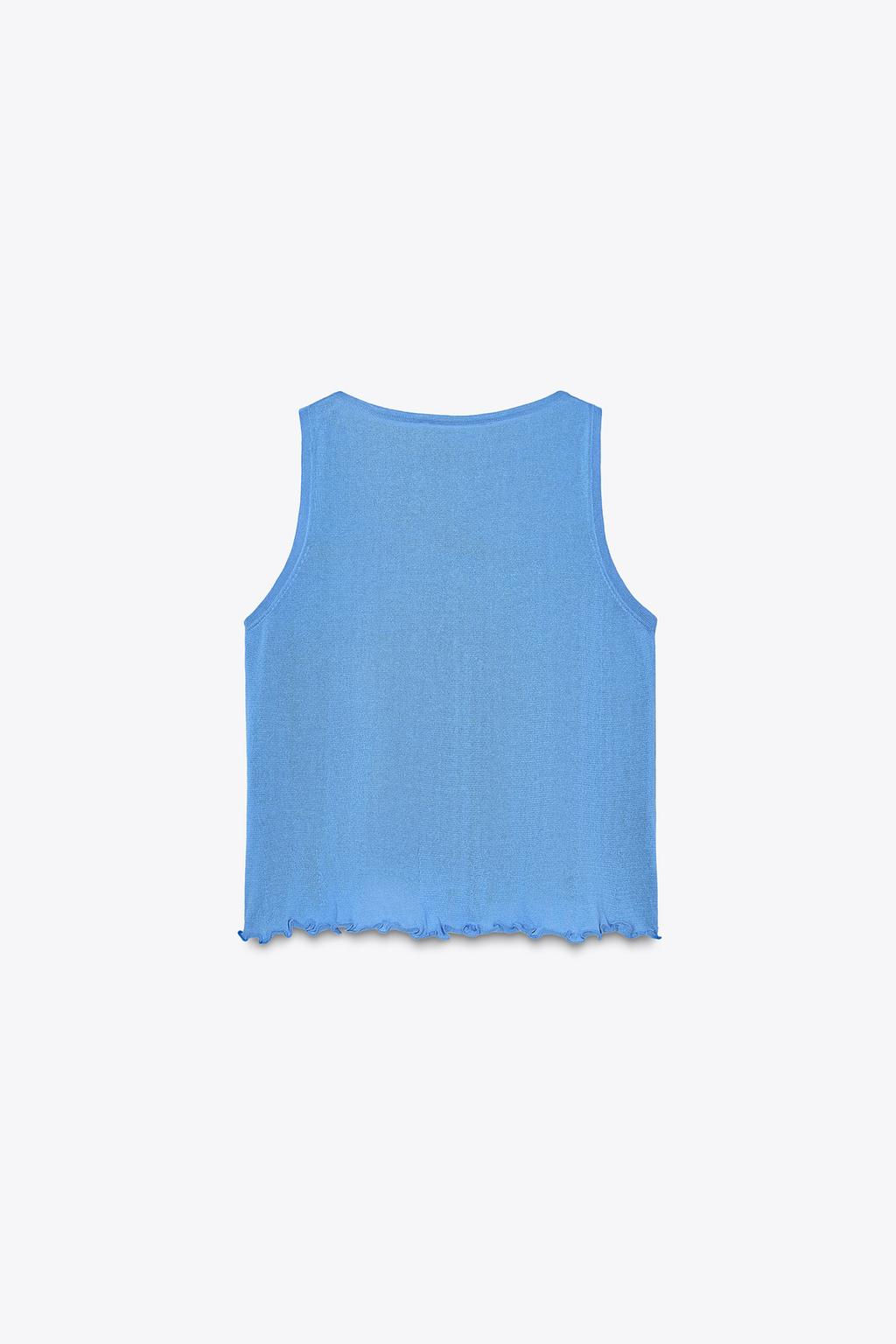RUFFLED KNIT TOP - Zara фото 5