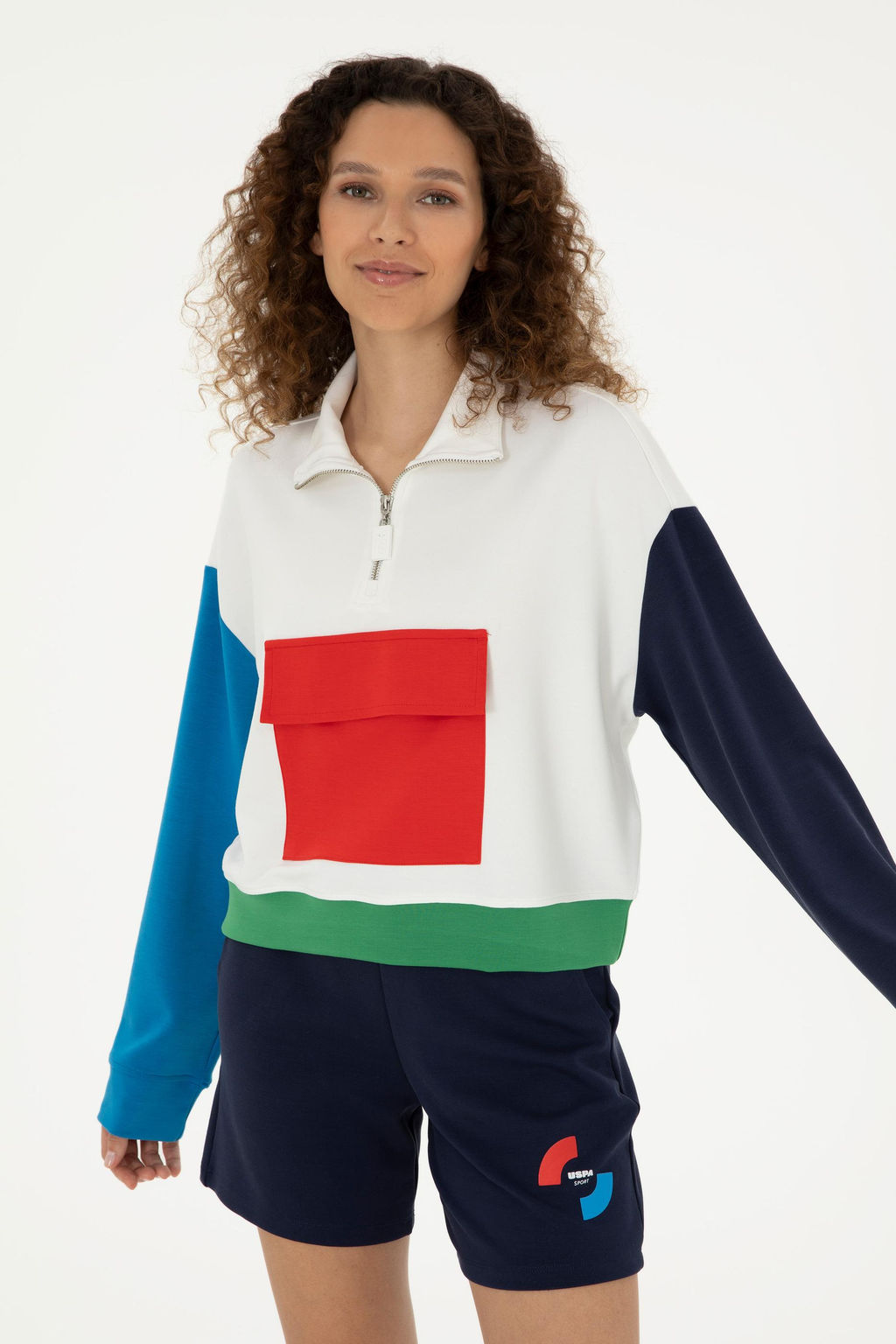 Женский белый свитшот Неожиданная скидка в корзине - U.s. polo assn фото 10
