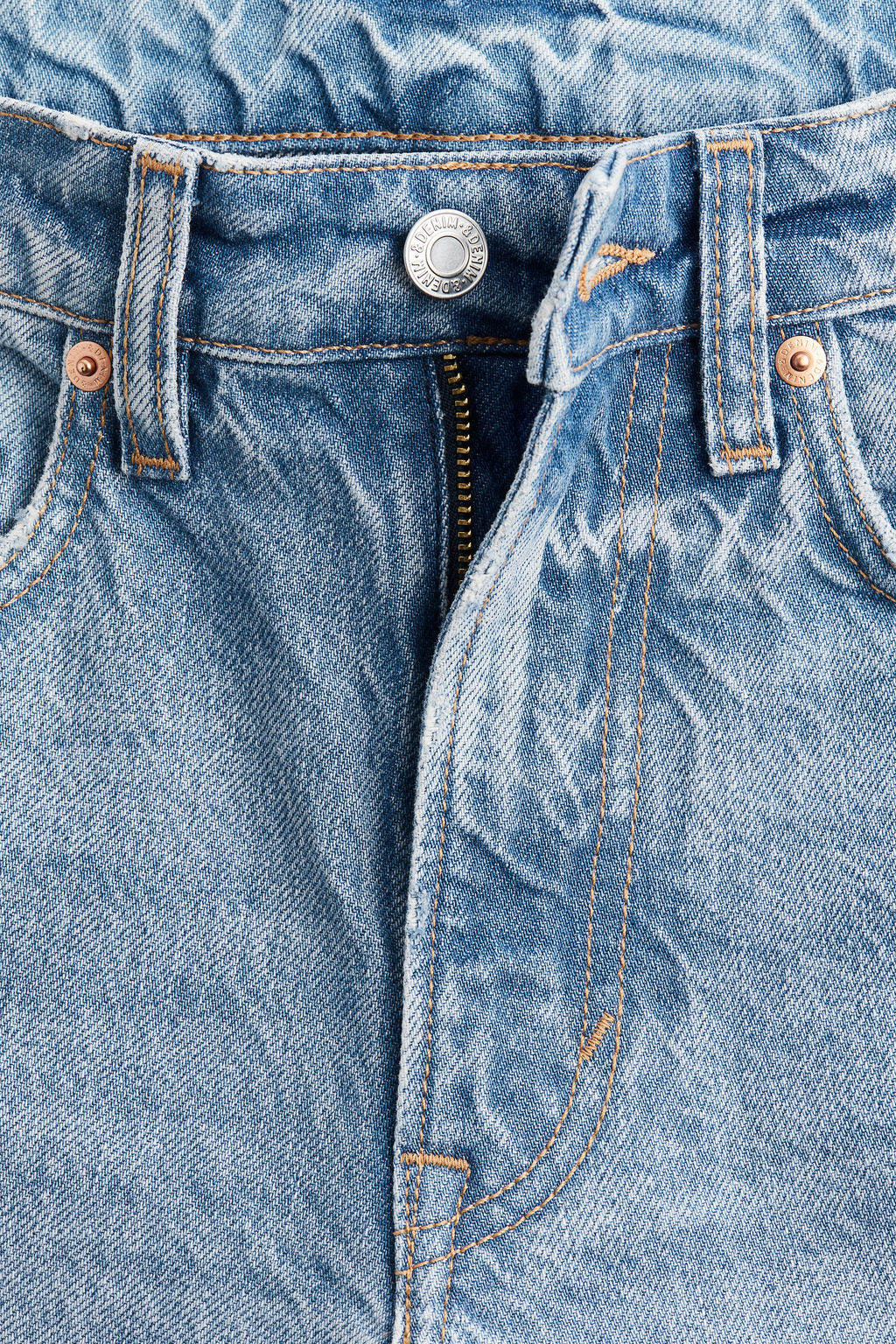 Straight High Cropped Jeans - H&m фото 2