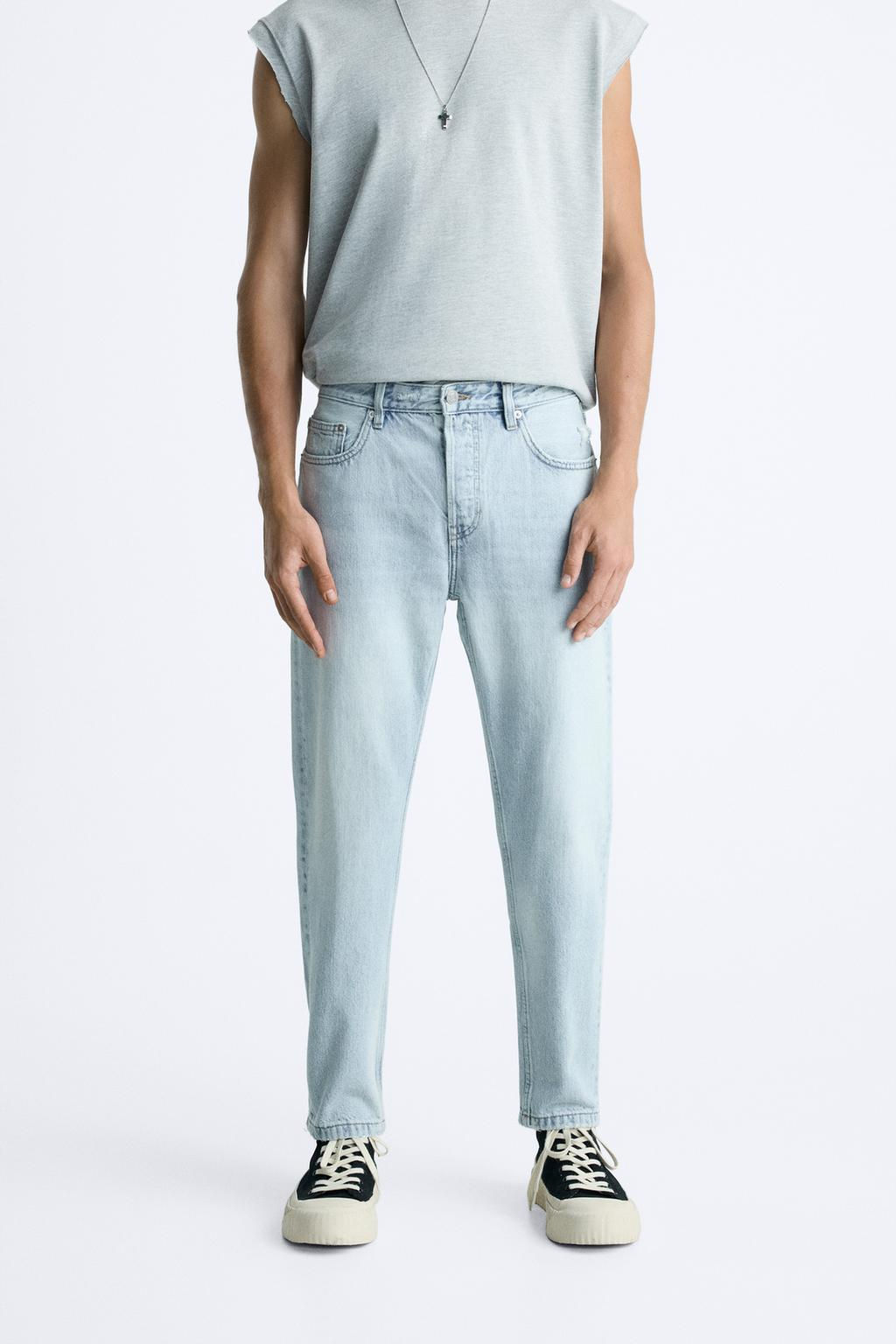 SLIM FIT CROPPED JEANS - Zara фото 38