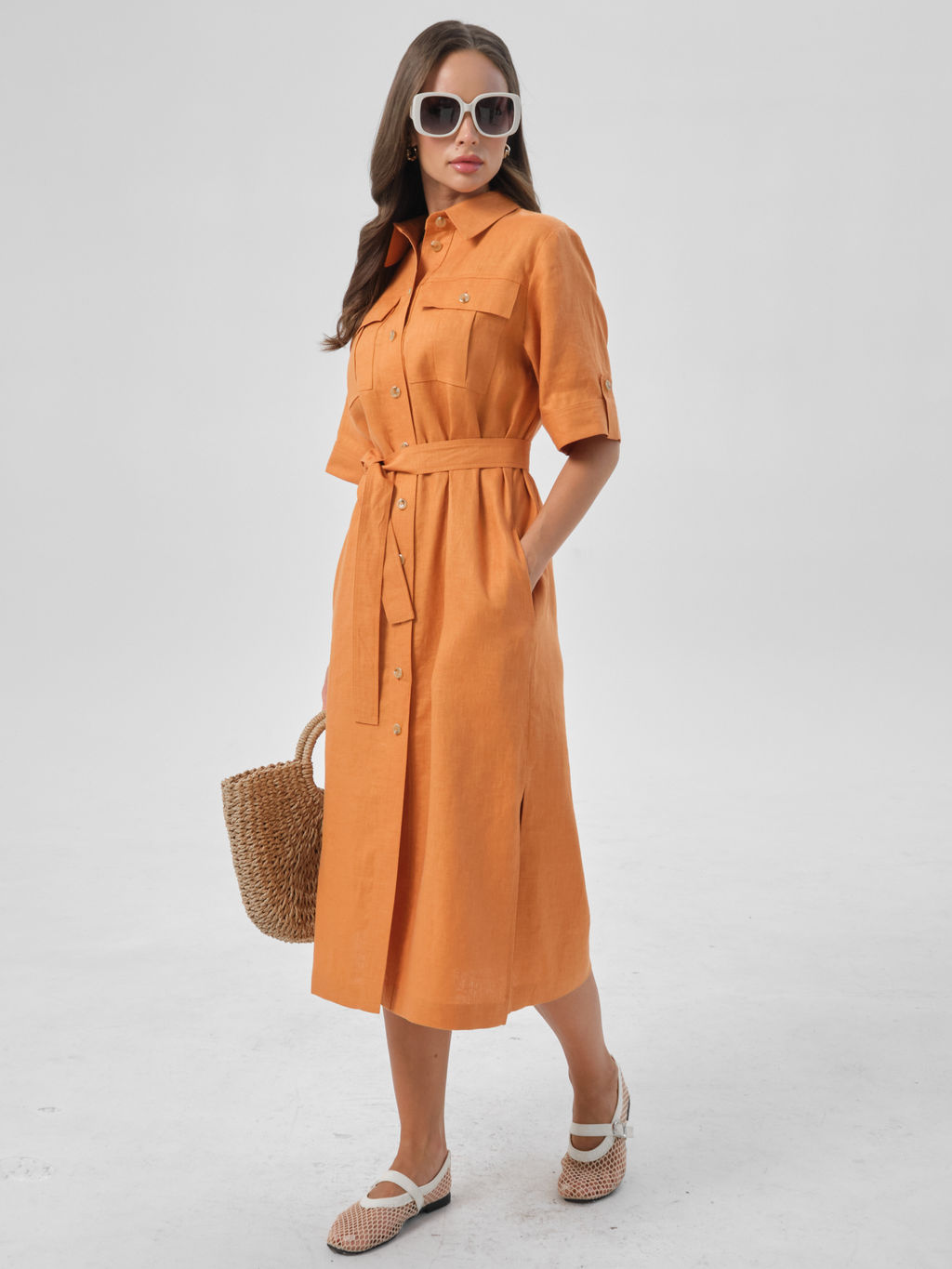 Платье льняное - Stilla фото 2