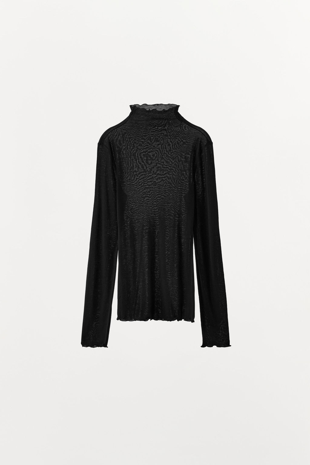 CAMISETA LISA CON LYOCELL / Negro