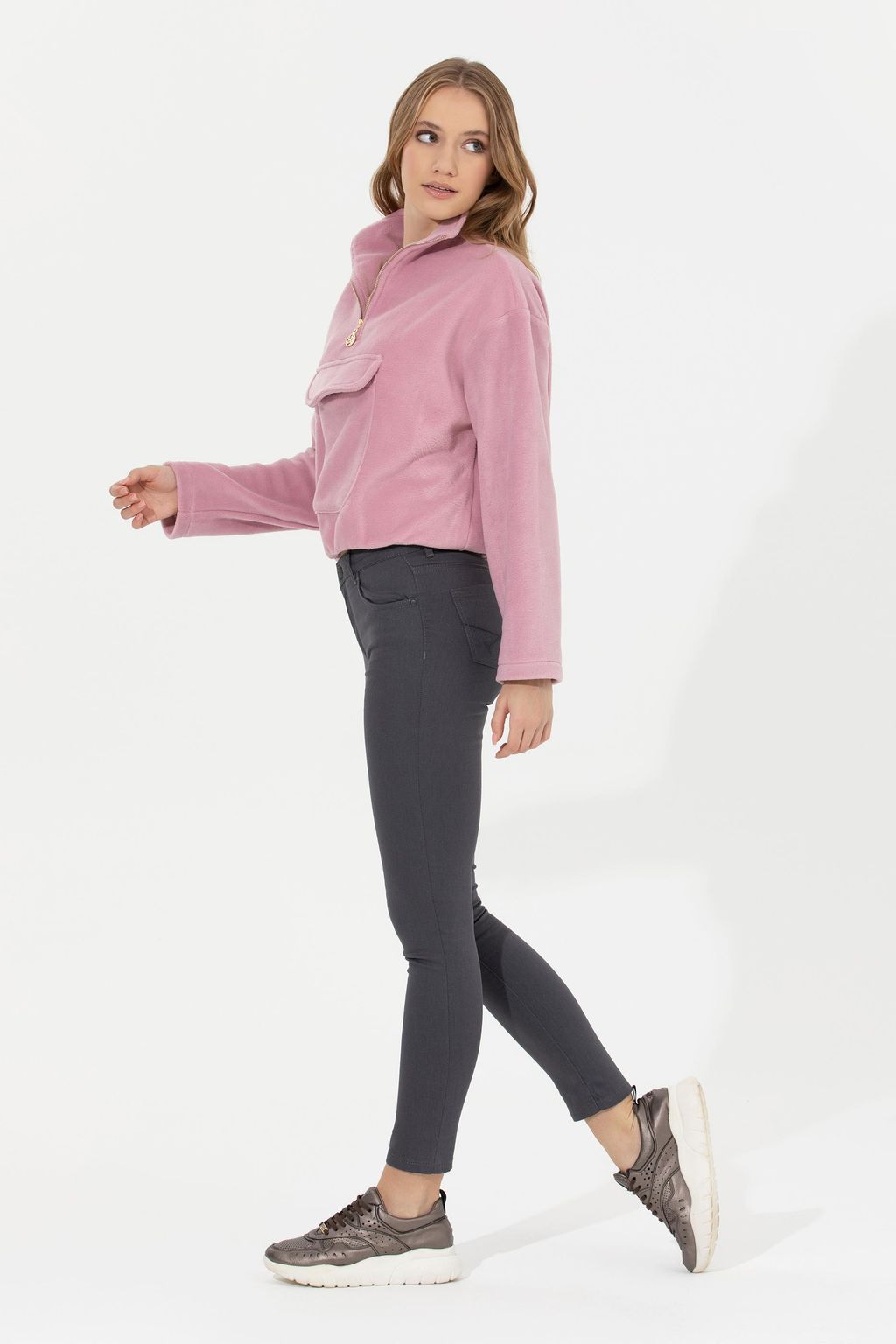 Женские спортивные брюки антрацитового цвета - U.s. polo assn фото 3